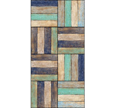 Papel pared moderno imitacion tablones madera - TenVinilo