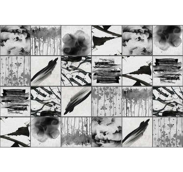 Show off to your friends and family just how cool and edgy you are with this awesome paint splatter grey wallpaper. Worldwide delivery!