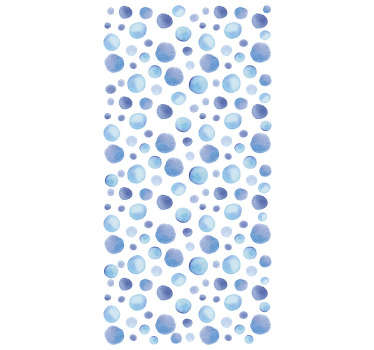 Tapet albastru cu model geometric albastru pentru dormitorul copiilor pe care îl veți iubi pe suprafața peretelui. Acest design va crea un moment fericit pentru copilul tău.