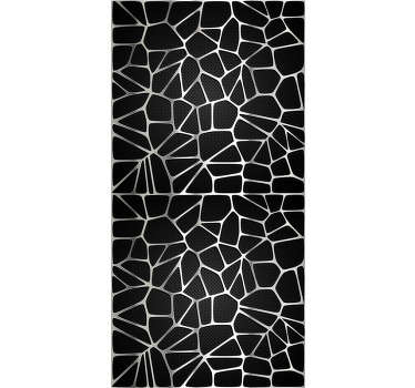 Start turning heads in your living room with this ultra-cool abstract metallic design wallpaper. Free worldwide delivery available!