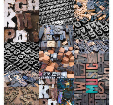 We know you’re pretty confident with your alphabet, but it’s always good to be reminded with this vintage letters wallpaper. Worldwide delivery!