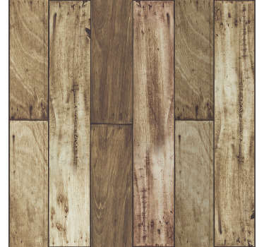 Textured planks wood effect wallpaper - TenStickers