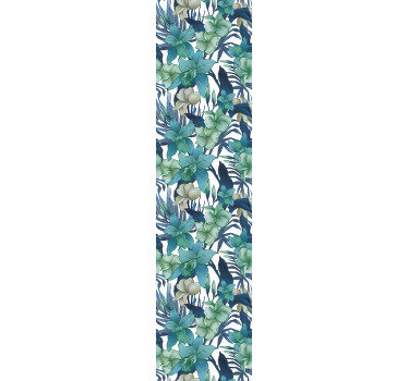 This jungle wallpaper presents a lovely design of different flowers and leaves that can be find in a tropical forest. Easy application.