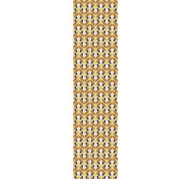 There cannot be a better thing than this abstract wallpaper which design is so unusual but classic at the same time. Full of blue and orange flowers.