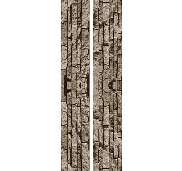 Fantastic textured wallpaper with a pattern composed by stones disposed vertically through the wallpaper perfect for rustic and modern decorations.