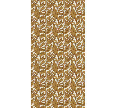 Change your interiors into places full of elegance and luxury with wallpapers for living room wih this amazing design of gold flowers and leaves.