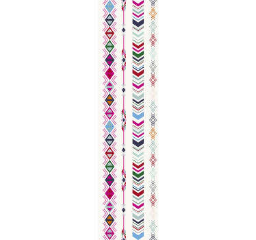 Permítete crear una habitación con la que siempre soñaste con este papel pintado con asombrosos patrones coloridos que parecen flechas