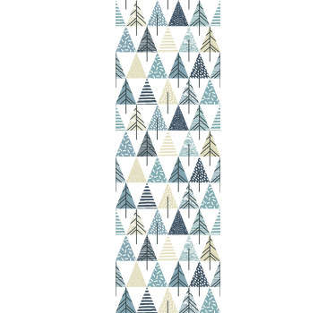 Order this modern triangle wallpaper with the nordic pattern to redecorate your bedroom or living room. High quality material!