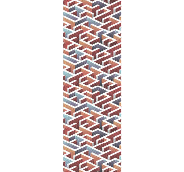 Get lost in this amazing design of endless maze of this amazing modern living room wallpaper. Made out of high quality material!