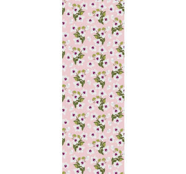 Biele kvety tapety s ružovým pozadím - Tenstickers