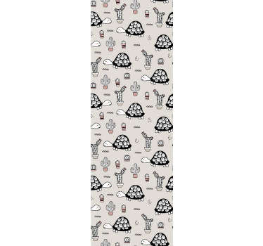 Cute turtle Animal Wallpaper - TenStickers