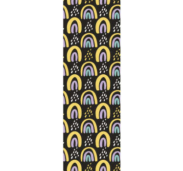 Papel pintado moderno de arcoiris - TenVinilo