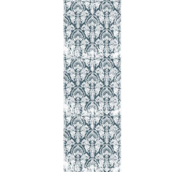 Baroque botanical arrangement wallpaper for dining area - TenStickers