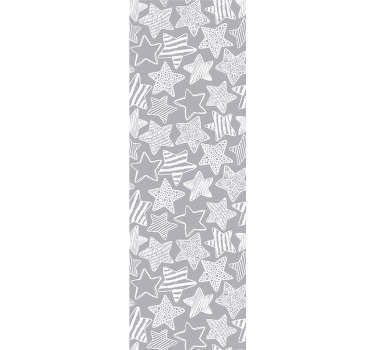 Amazing design of cute stars on this grey and white wallpaper will make everyone jealous of those decorations. High quality material!