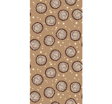 Forest contour Wood Texture Wallpaper - TenStickers