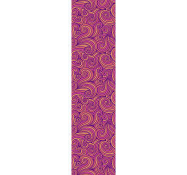 High quality living room wallpaper with the design of wavy lines in a colour of sunset that will fill you with coziness and warmth. High quality!