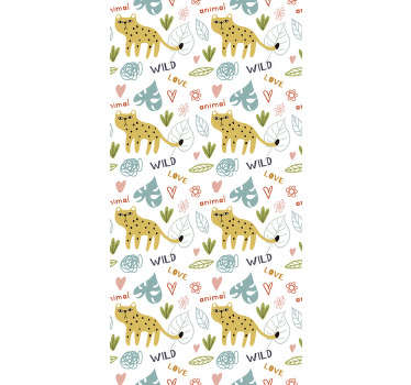 Jungle pour enfants papier peint pour enfants - TenStickers