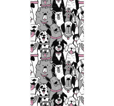 Animal wallpaper full of cute dogs will be perfect for your children's rooms. Register to get a 10% discount on your order!