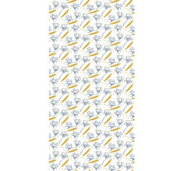 Jemné kvety kvetinové tapety - Tenstickers