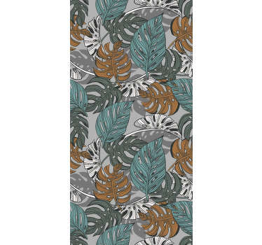 Monstera list džungle tapeta - TenStickers