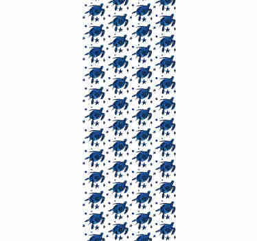 Blue sea turtles animal wallpaper - TenStickers