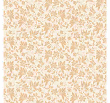 Magnificent beige ornamental wallpaper with a delicate and refined floral pattern that will make any room where you place it a luxurious place.