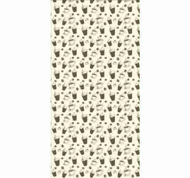 If you're one of those that can survive a day without having a good coffee, then this kitchen wallpaper is a must in your home decor.