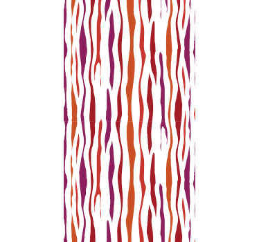 Tapete geometrisch geschwungene wellenmuster - TenStickers