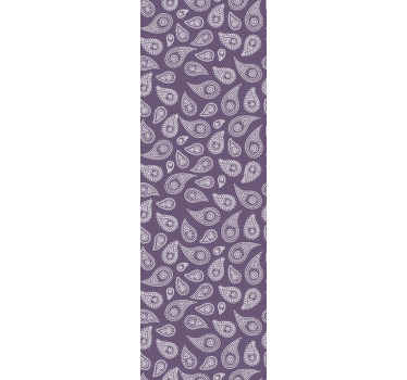 Papel pintado vintage patrón paisley lila - TenVinilo
