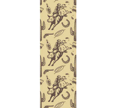 Papier peint chambre enfant éléments à thème occidental - TenStickers