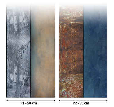 Winter Landscape Abstract Wallpaper - TenStickers