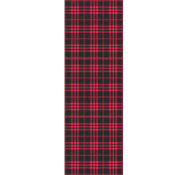 Projeto do papel de parede listrado do padrão do tartan do natal feito na cor vermelha e preta. é fácil de aplicar e de grande qualidade.