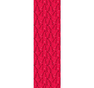 Decoratieve vakantiebomen behang kerst - TenStickers