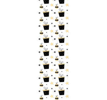 Papel pintado infantil patrón cajas de regalo - TenVinilo