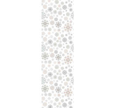 Snowflakes pattern Living Room Wallpaper - TenStickers