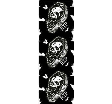 halloweenske tapety rakvy a netopiere - Tenstickers