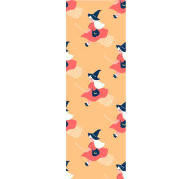 Magical Witch Figures halloween wallpaper - TenStickers