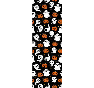 Papel pintado salón ornamental Halloween - TenVinilo