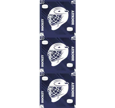 Hockey Helmet Teenage Bedroom Wallpaper - TenStickers