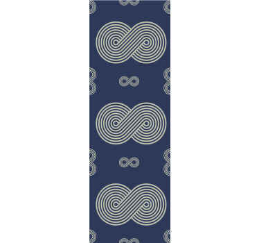 Infinity Loop Pattern geometric wallpaper - TenStickers