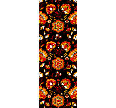 Kvetinový slovanský vzor kvetinová tapeta - Tenstickers