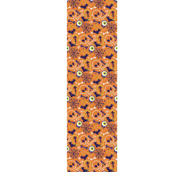 Papel pintado juvenil fantasmas y calaveras  - TenVinilo