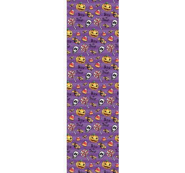 Kabak turuncu duvar kağıdı ile hile veya tedavi - TenStickers