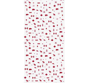 Papier peint salle à manger Symboles du canada - TenStickers