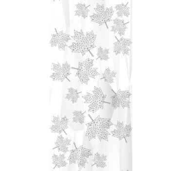 Papier peint chambre adulte Feuille canadienne géométrique - TenStickers