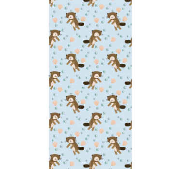 Bobor vzor dospievajúci spálňa tapeta - Tenstickers