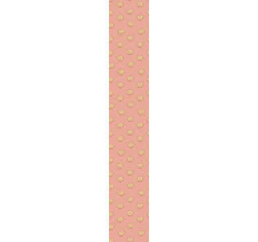 Papel tapiz rosa elegante patrón de concha - TenVinilo