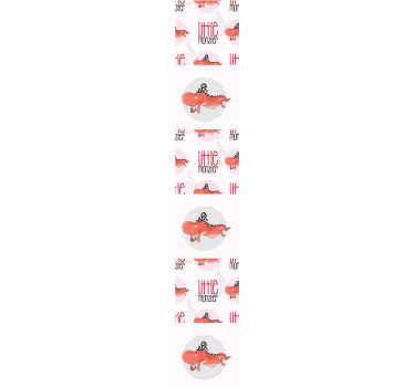 Border style with cute dragons Animal wallpaper - TenStickers