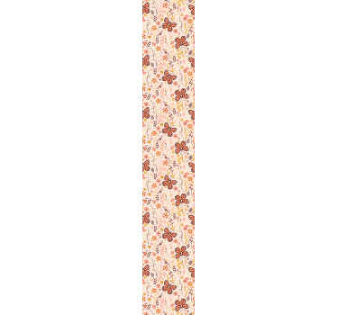 Papel pintado flores con rosas y mariposas - TenVinilo