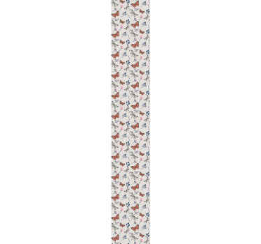 Papel pintado flores y libélulas - TenVinilo